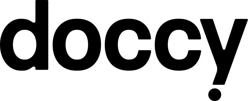 Doccy wordmark in black, large PNG